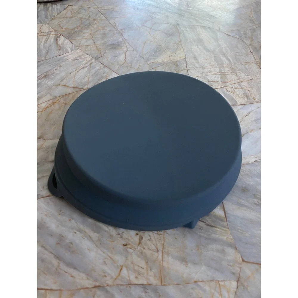 Emeril Lagasse Silicone Air Fryer Liner Round Gray Reusable Non-Stick Basket